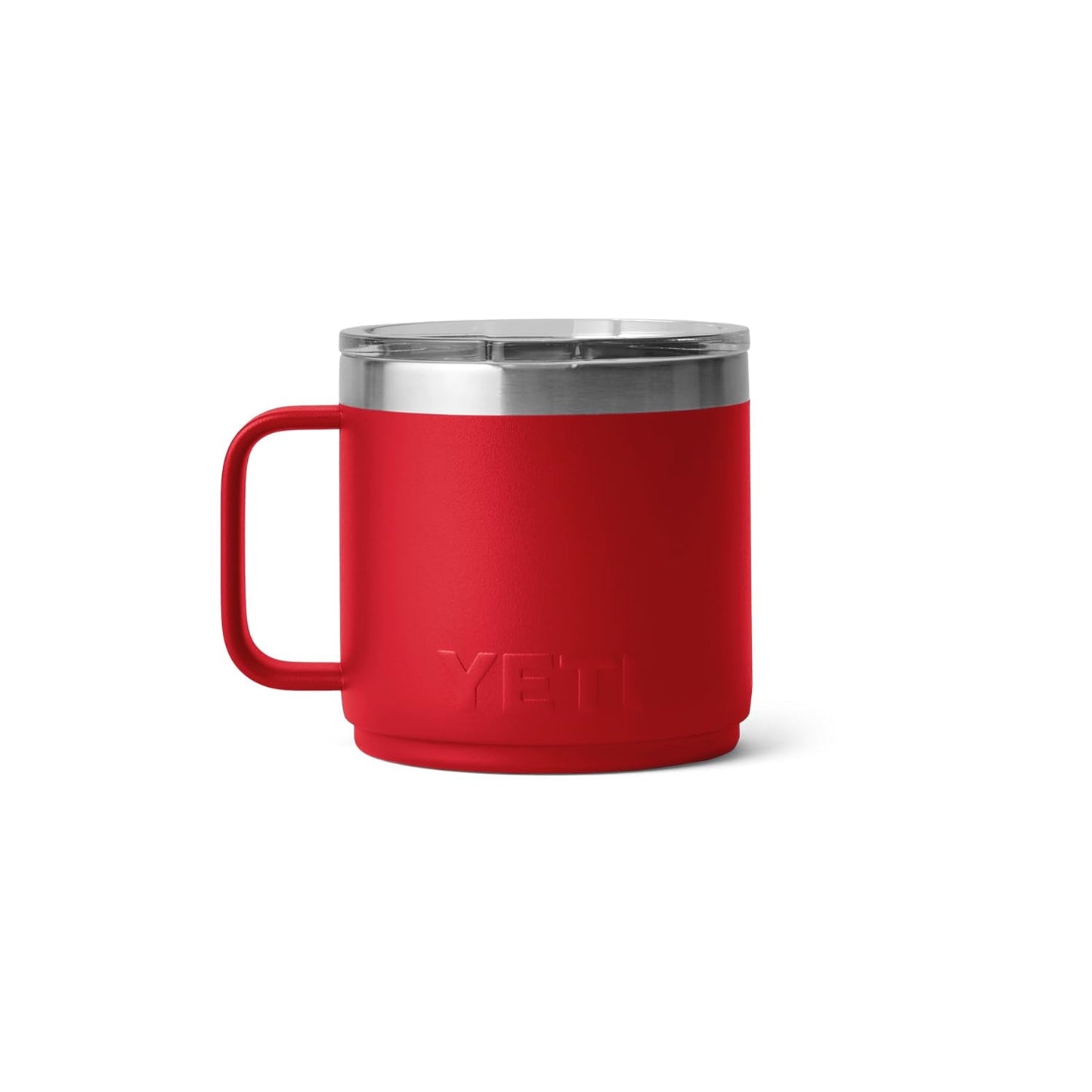 YETI Rambler 14 oz Stackable Mug, Vacuum Insulated, Stainless Steel with MagSlider Lid, Rescue Red