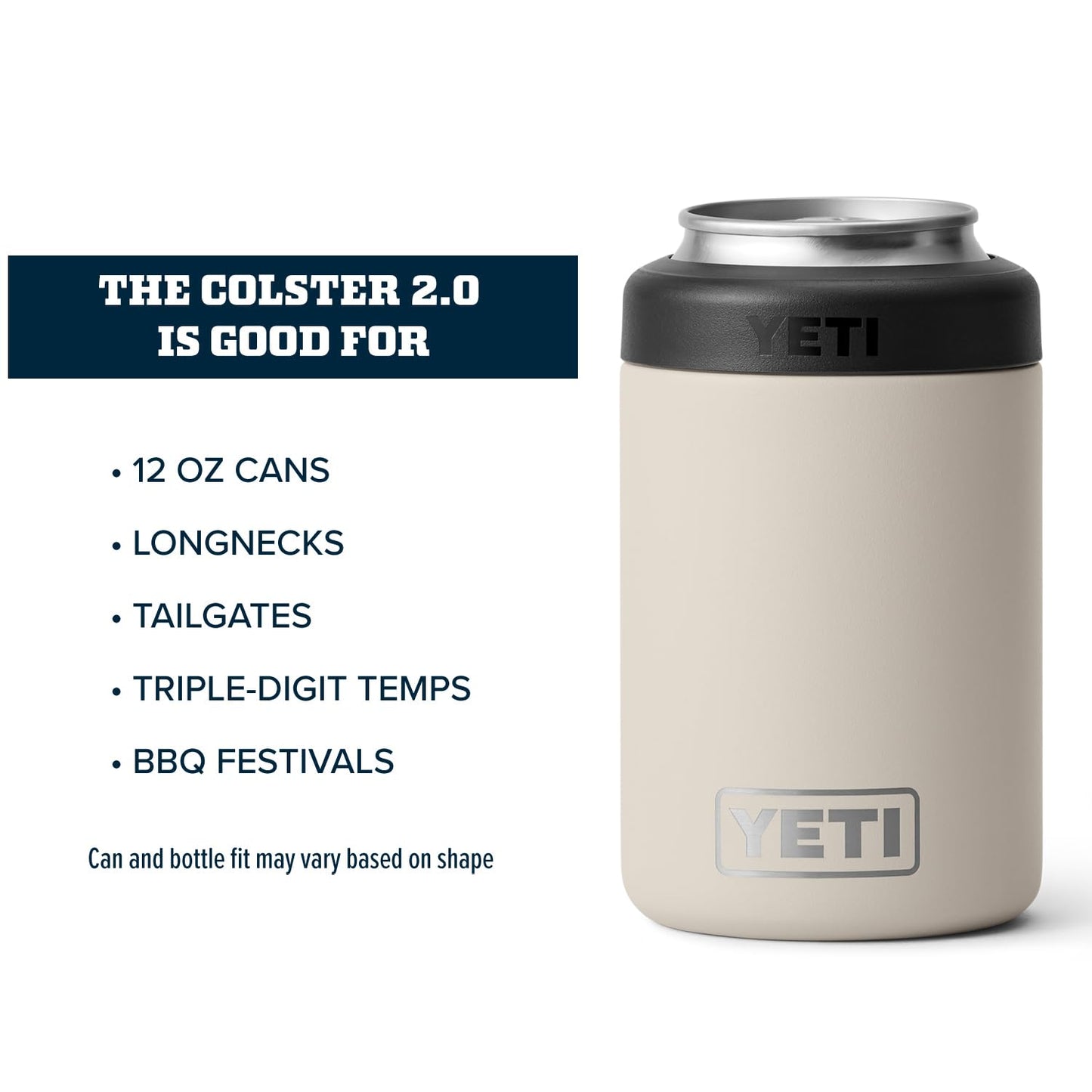 YETI Rambler 12 oz. Colster Can Insulator for Standard Size Cans, Cape Taupe (NO CAN INSERT)