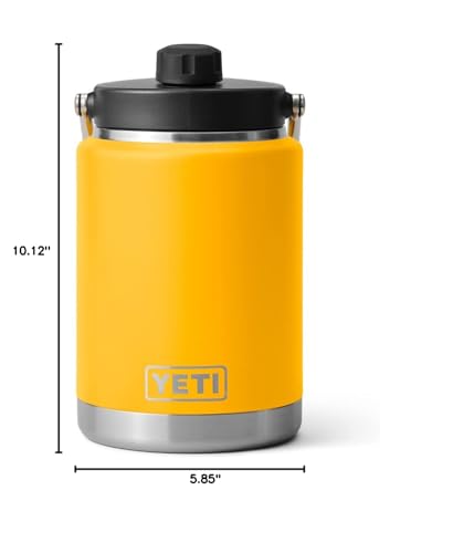 YETI Rambler Half Gallon Jug, Vacuum Insulated, Stainless Steel with MagCap, Alpine Yellow