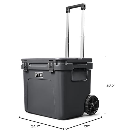 YETI Roadie 60 Wheeled Cooler with Retractable Periscope Handle, Charcoal