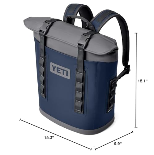 YETI Hopper M12 Backpack Soft Sided Cooler with MagShield Access, Navy