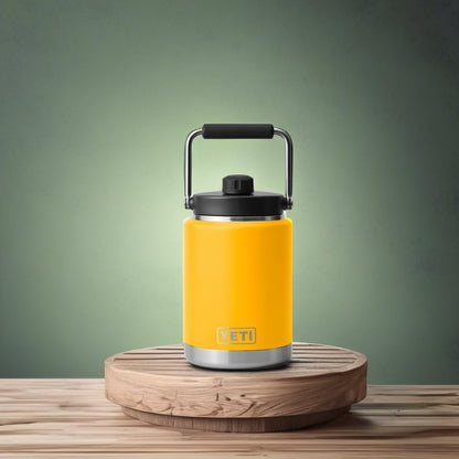 YETI Rambler Half Gallon Jug, Vacuum Insulated, Stainless Steel with MagCap, Alpine Yellow