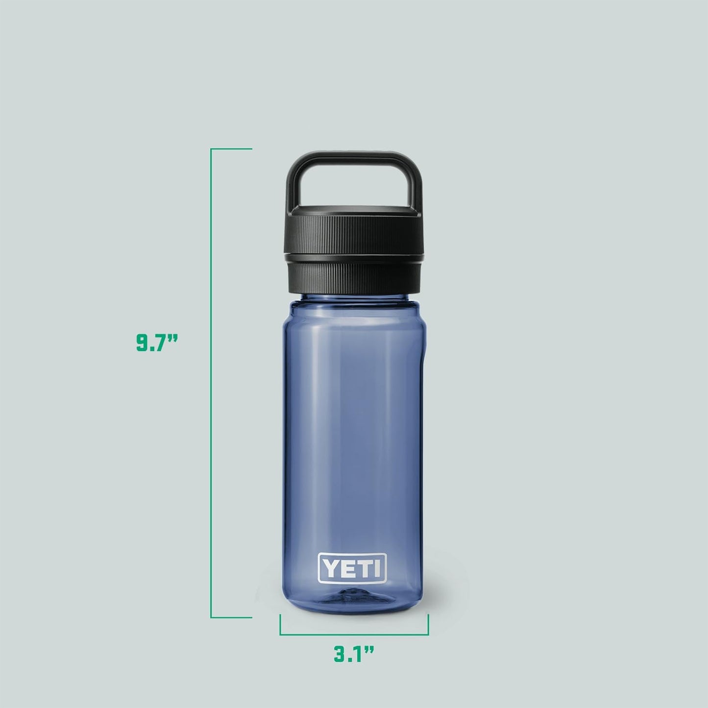 YETI Yonder 600 ml/20 oz Water Bottle with Yonder Chug Cap, Navy