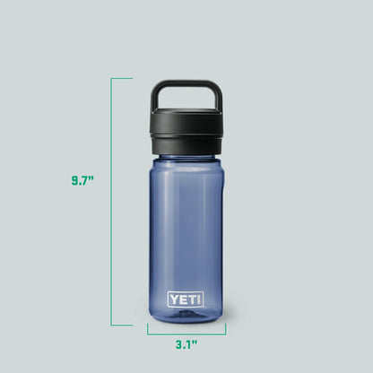 YETI Yonder 600 ml/20 oz Water Bottle with Yonder Chug Cap, Navy