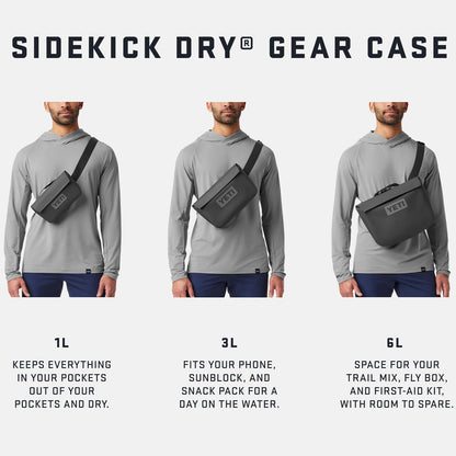 YETI Sidekick Dry 3L Gear Case, Charcoal