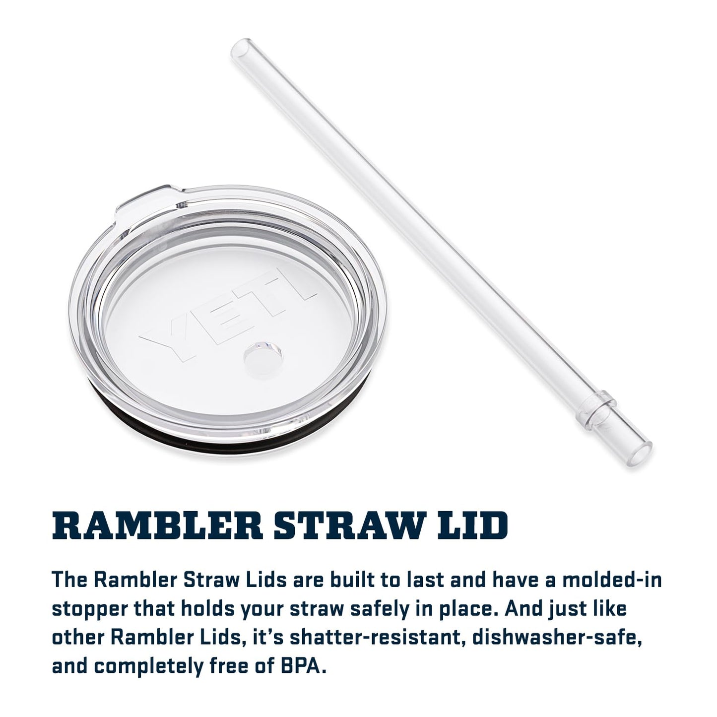 YETI Rambler 35 oz Tumbler with Handle and Straw Lid, Travel Mug Water Tumbler, Vacuum Insulated Cup with Handle, Stainless Steel, White
