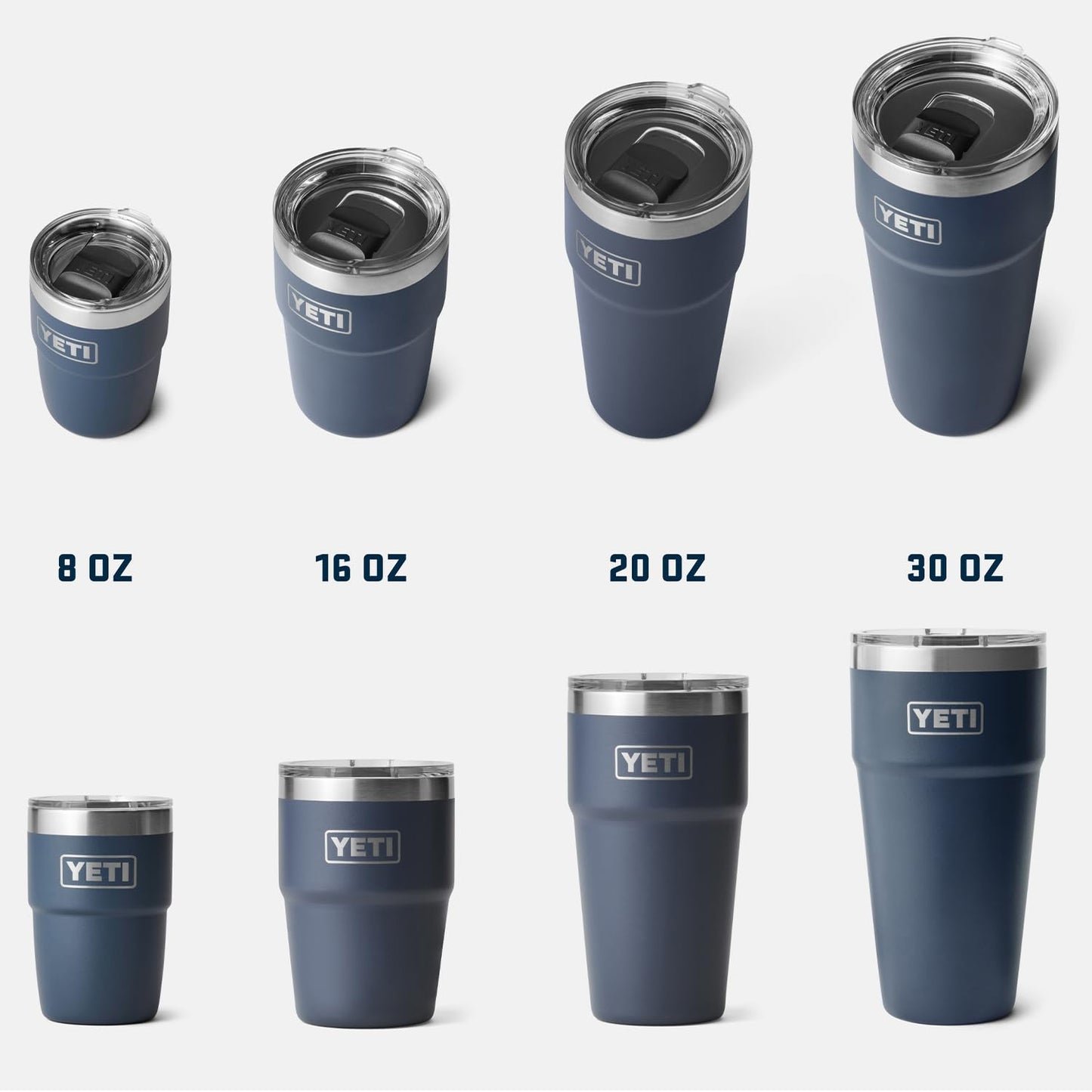 YETI Rambler 30 oz Stackable Tumbler, Stainless Steel, Vacuum Insulated with MagSlider Lid, Tropical Pink