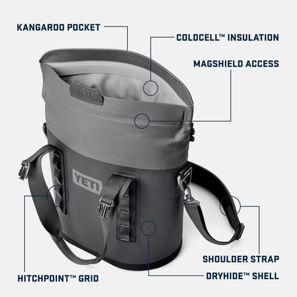 YETI Hopper M15 Portable Soft Cooler with MagShield Access, Navy